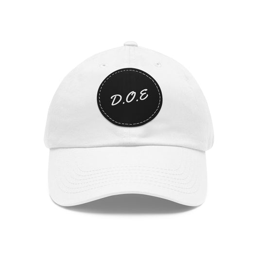 D.O.E Dad Hat with Leather Patch (Round)